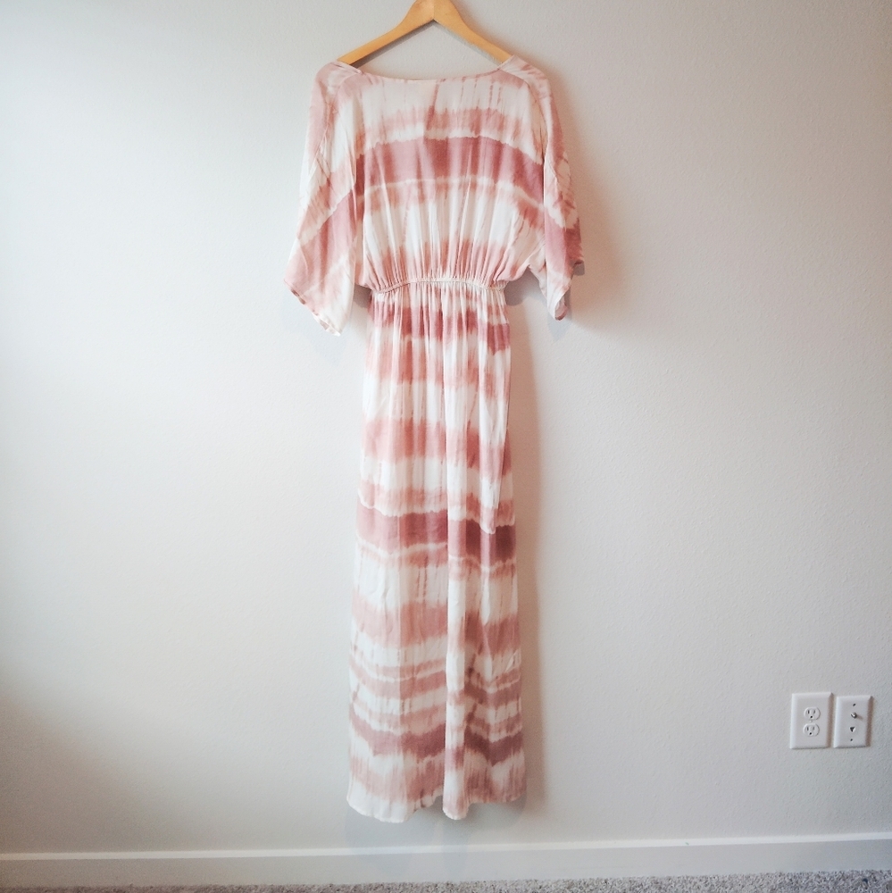 Surf Gypsy Pink and White Maxi Dress - Picture 2 of 6